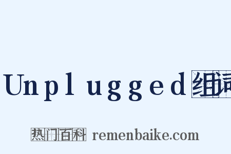 Unplugged组词是什么意思的图片
